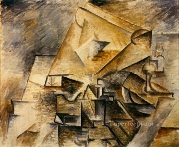 Pablo Picasso Painting - The inkwell 1910 cubism Pablo Picasso